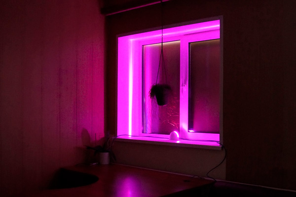 RGB-DMX контурная подсветка окна